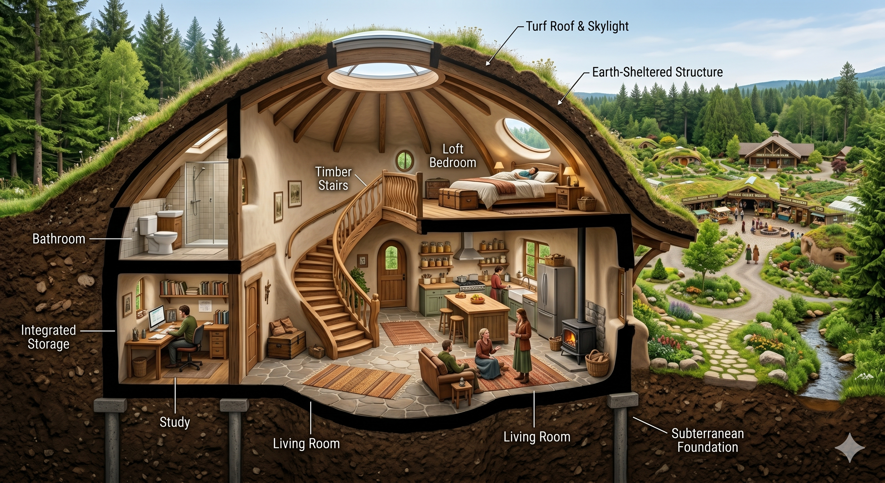Tourist studio layout